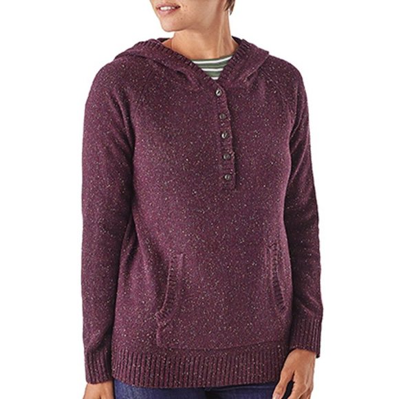 [Patagonia] Off Country Hoody in Speckled Dark Ruby Small - Picture 2 of 9